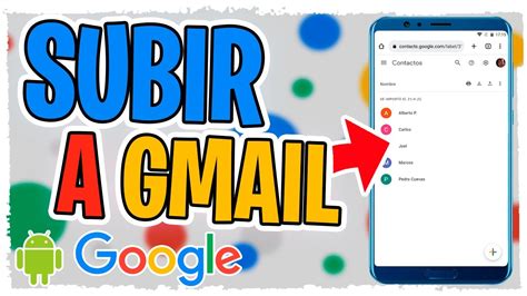 Como Guardar Mis Contactos En Gmail YouTube