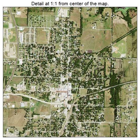 Aerial Photography Map of Farmersville, TX Texas