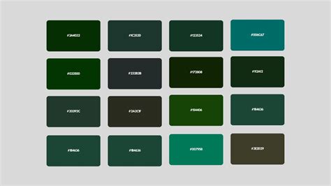 +30 Dark Green Colors With HEX Codes - Eggradients.com