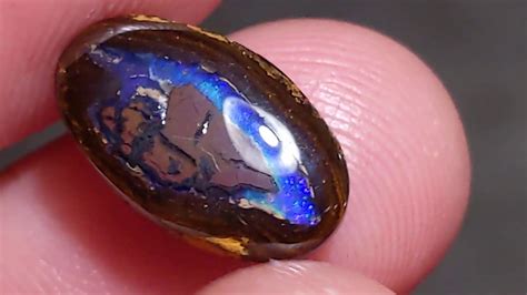 Ct Yowah Nut Boulder Opal Oval From Queensland Youtube