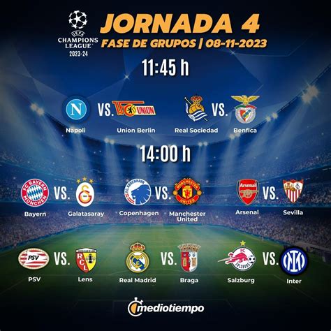 Partidos De Hoy Ver Futbol En Vivo 8 Noviembre 2023 Mediotiempo