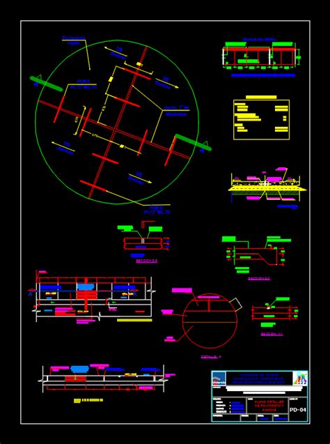 Corte Y Detalles De Pavimento Y Rampas En Dwg Kb Librer A Cad