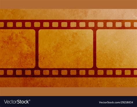 Vintage film strip frame reel background design Vector Image