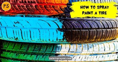 How to spray paint a tire - Paint sprayed