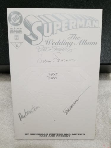 Comicsvalue Dc Comics Df Superman The Wedding Album Special