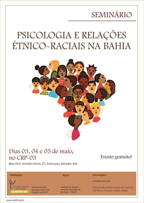 Crp 03 Relações étnico Raciais é Tema De Seminário No Crp 03