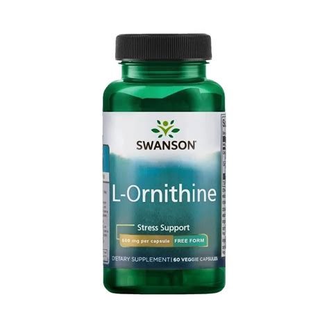 Swanson L Ornithine 500 Mg 60 Kaps Gym Sanctuary