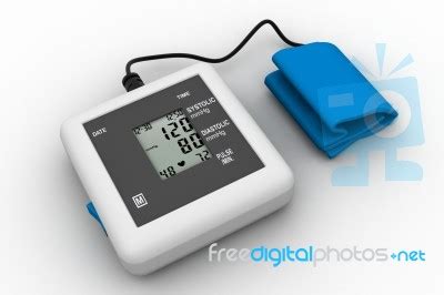 Digital Blood Pressure Gauge Stock Image - Royalty Free Image ID 100122601