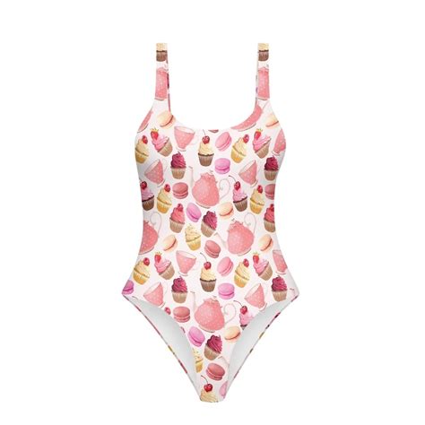 Binienty One Piece Swimwear For Women Yummy Ice Cream Swimsuits For