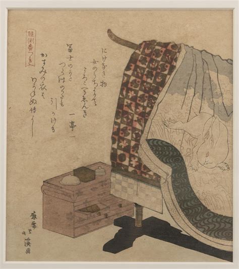 At Auction Hokusai Katsushika Hokusai Surimono Depicting