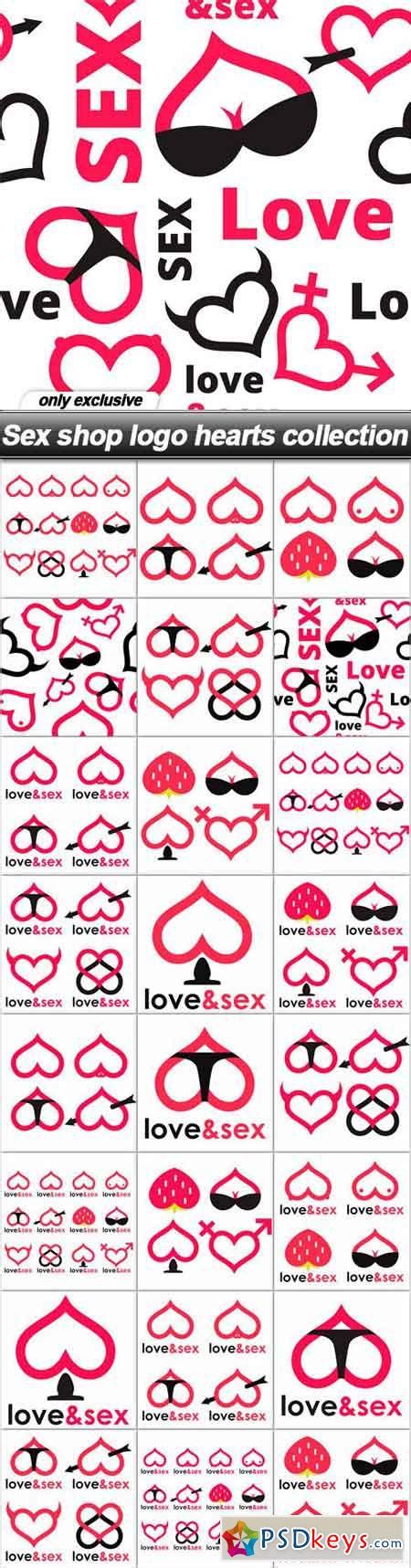 Sex Shop Logo Hearts Collection 25 Eps Free Download Photoshop