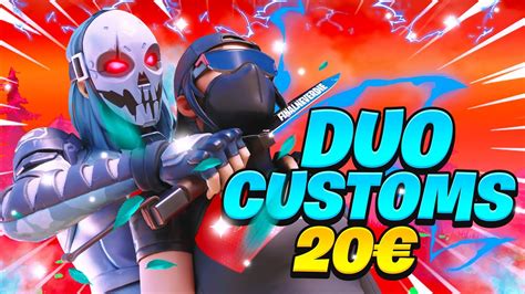 DUO CUSTOM GAMES Mit Preisgeld Jeder Kann Mitmachen Fortnite Live