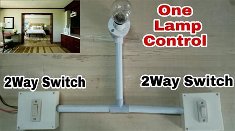 One Lamp Control Using 2 Two Way Switch Two Places On Off Control Lamp Using 2way Switch