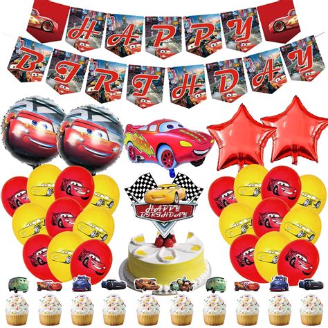 Buy Race Cars Birthday Party Decoration Lightning Mcqueen Party