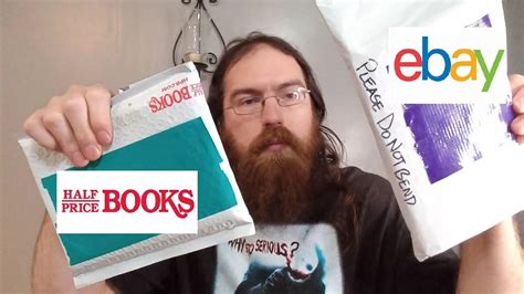 My Ebay Half Price Books Haul Unboxing Youtube