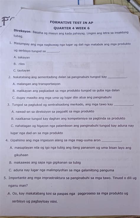 Pa Help Po AP Po Yan Bisaya Only Po SA Kapatid Ko Po Yan Brainly Ph