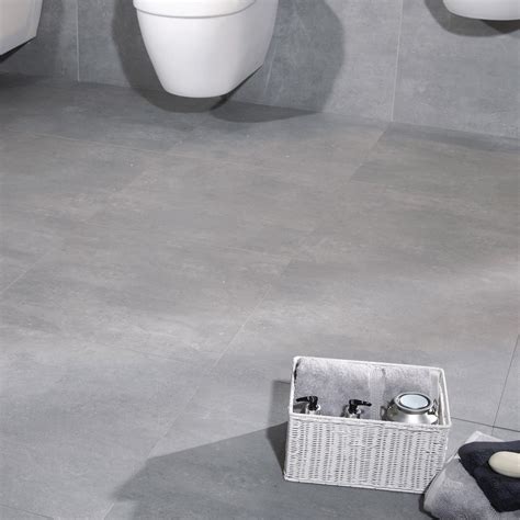 Cementi Grey Porcelain Wall Floor Tile Better Bathrooms