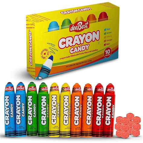 Fruity Flavored Candy Crayon Tube - 10 Crayons in Nepal at NPR 2486, Rating: 4.4