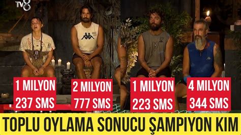 SURVİVOR 2023 TOPLU OYLAMA SMS SONUÇLARI SIZDI BU REKOR SAYI ONU