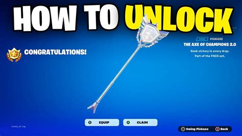 How To Get Fncs Pickaxe For Free In Fortnite Working Youtube