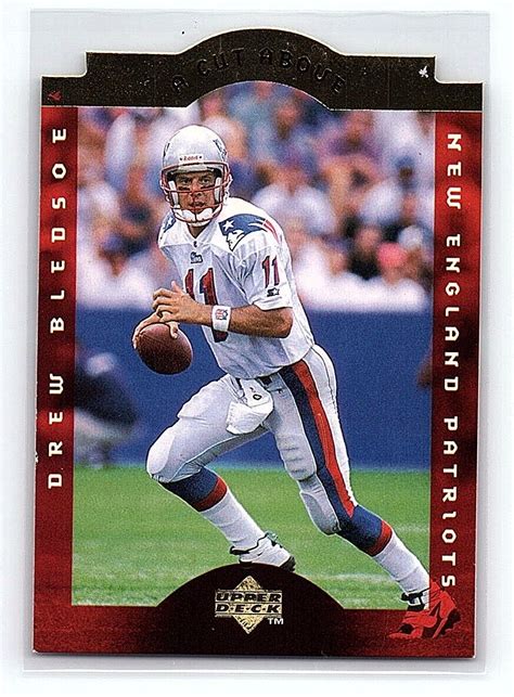 1996 Upper Deck A Cut Above Drew Bledsoe New England Patriots 3 EBay