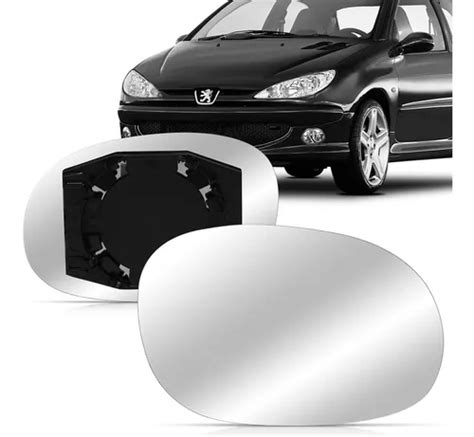 Par Lente Espelho Retrovisor Peugeot 206 2011 2012 2013 2014