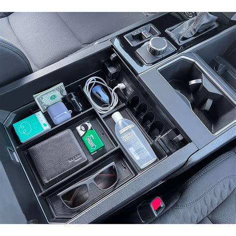 Topinstall Full Size Center Console Tray Compatible With