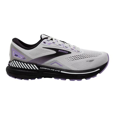 Brooks Womens ADRENALINE GTS 23 GREY-BLACK-PURPL - Paragon Sports