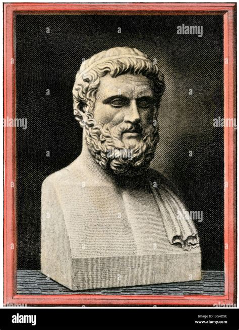 bust  athenian statesman solon hand colored halftone stock photo alamy