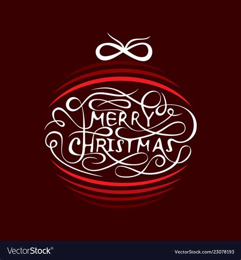 Creative Merry Christmas Tree Design Royalty Free Vector