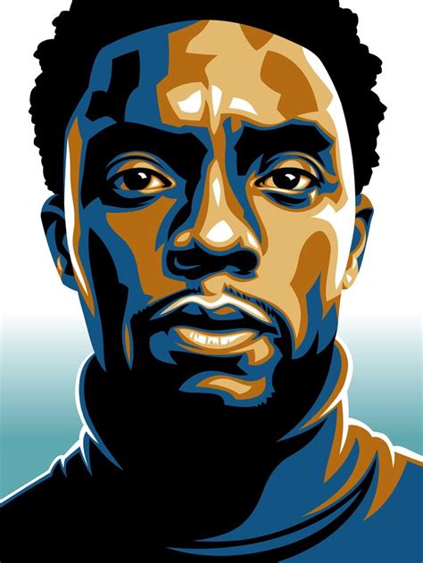 Chadwick Boseman Color Print Etsy Canada In 2022 Pop Art Portraits