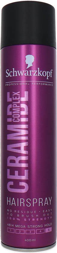 Schwarzkopf Ceramide Complex Mega Strong Hold Hairspray Ml Bol