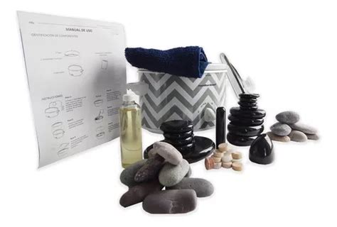 Kit De Piedras Calientes De Obsidiana Super Completo Spa Tec Meses