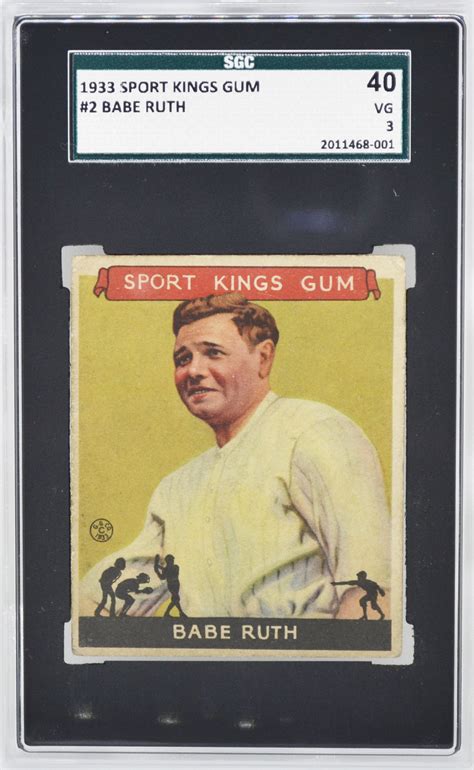 Goudey Sport Kings Babe Ruth Sgc Vg Top Sports Cards