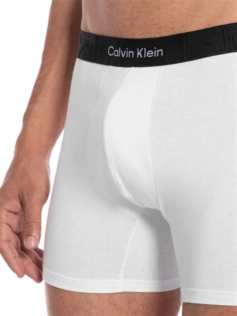 Cueca Boxer Cotton Monolith Calvin Klein Underwear Branco Oqvestir