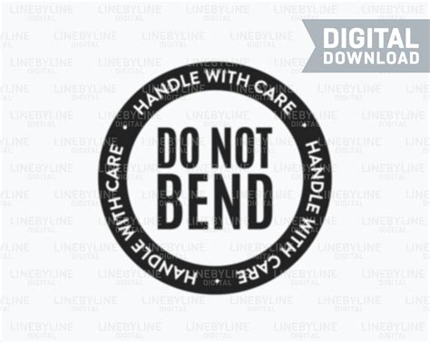 bend printable sign   bend svg   bend label eps