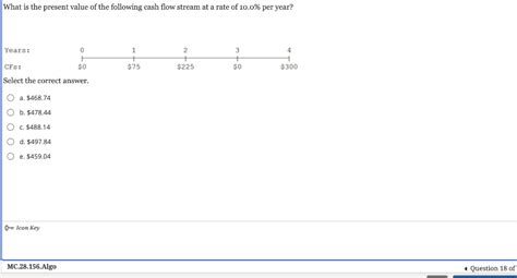 Solved What Is The Present Value Of The Following Cash Flow