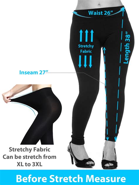 2 Pack Women Fleece Lined Warm Full Length Legging Thermal Leggings