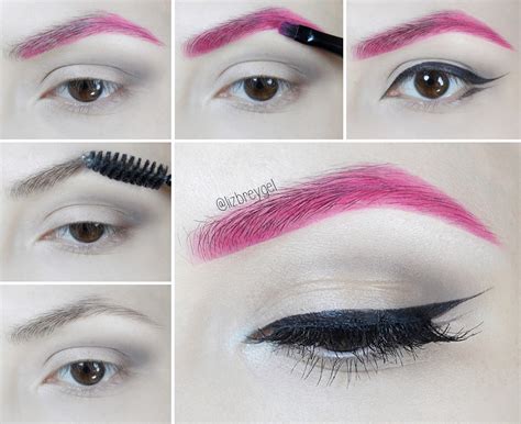 How To Colorful Eyebrows Makeup Tutorial