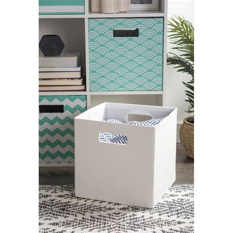 Ebern Designs Jennafer Waves Fabric Bin Reviews Wayfair