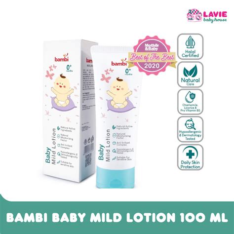 Jual Bambi Baby Mild Lotion 100ml Body Lotion Bayi Shopee Indonesia