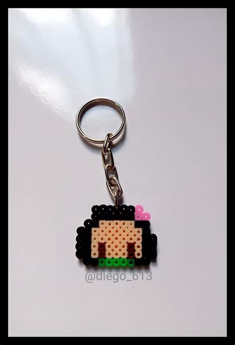 Nezuko Demon Slayer Plantillas Hama Beads Llaveros Hama Beads Hama