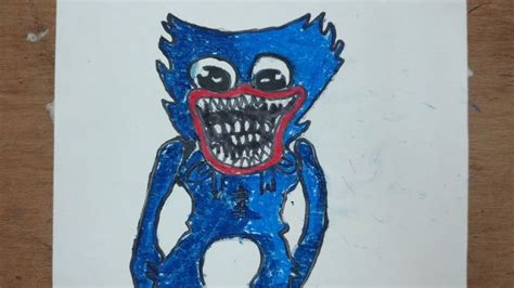 how to draw huggy wuggy from poppy playtime