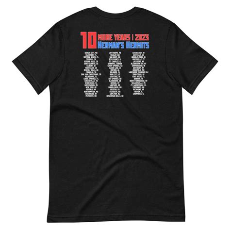 10 More Years 2023 Tour T-Shirt | Herman's Hermits - The Official Herman’s Hermits