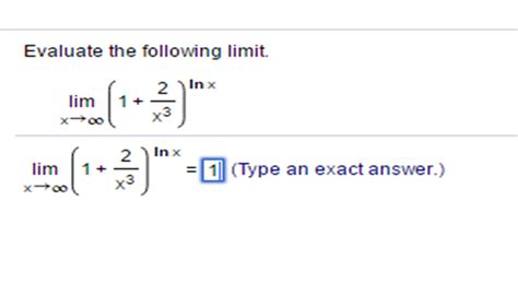 Solved Evaluate The Following Limit Lim X Rightarrow 1 Chegg