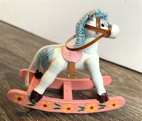 Second Hand White Wooden Rocking Horse In Ireland