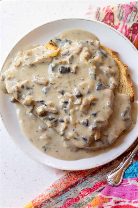 Vegan Creamy Mushroom Gravy Dairy Free Oil Free