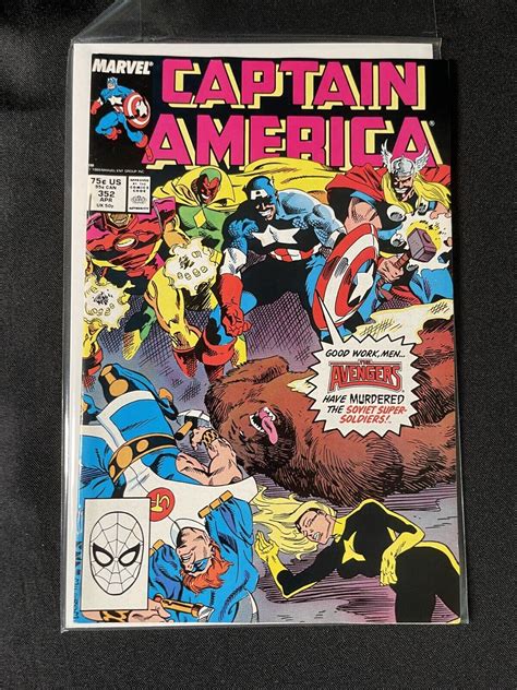 CAPTAIN AMERICA 352 Marvel 1989 1st Team App Supreme Soviets