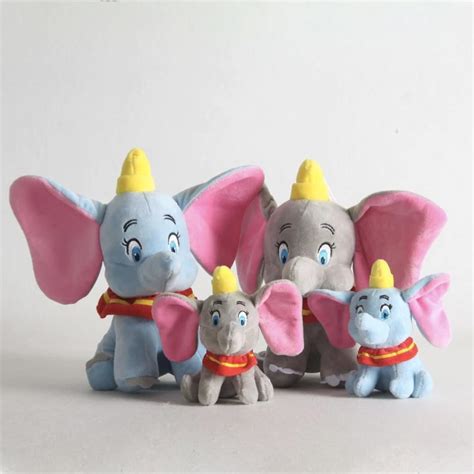 Peluche Dell Elefante Dumbo Blu E Grigio Mio Peluche