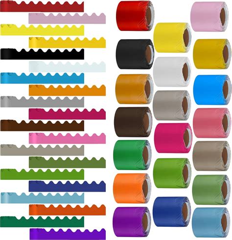 Amazon 20 Rolls Colorful Scalloped Bulletin Board Borders 328